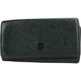 Louis Vuitton Green Taiga Leather Key Holder