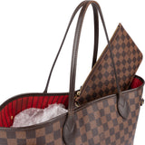 Louis Vuitton Monogram Damier Ebene Canvas Neverfull MM Shoulder Bag
