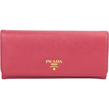 Prada Pink Saffiano Leather Continental Wallet