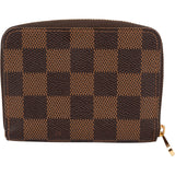 Louis Vuitton Monogram Damier Ebene Zippy Coin Wallet