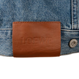 Loewe Blue Anagram Embroidered Denim Jacket (42)