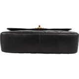 Chanel Quilted Lambskin Medium 24K Gold Single Flap Shoulder Bag