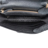 Gucci Grained Leather Interlocking GG Wallet On Chain Crossbody Bag