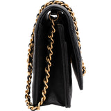 Chanel Quilted Lambskin Pearl Crush Wallet On Chain Crossbody Bag