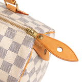 Louis Vuitton Monogram Damier Azur Speedy 25 Handbag