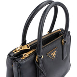 Prada Black Saffiano Leather Small Galleria Handbag