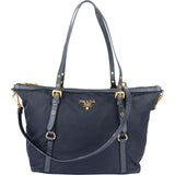 [🔄️B23 / F53] Prada Tessuto Saffiano Buckle Tote Shoulder Bag - vintageandkickz