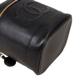 Chanel Caviar Leather Vanity Case Handbag - vintageandkickz