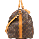 Louis Vuitton Monogram Canvas Keepall 55 Bandoulière Travel Bag