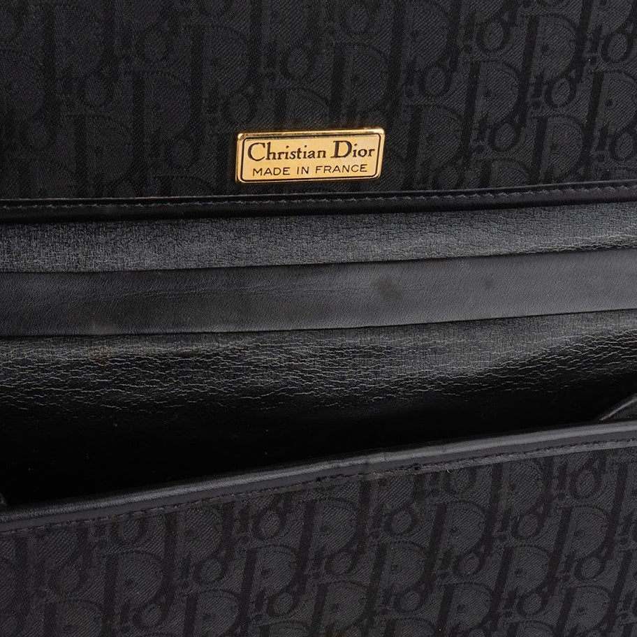 [🔄️B21 / F16] Dior Oblique Canvas Chain Clutch - vintageandkickz
