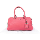 [🔄️B14 / F37] Prada Vitello Daino Bauletto Bag Handbag - vintageandkickz