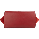 Celine Grained Calfskin Suede Leather Trapeze Handbag