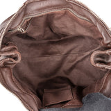 Chloé Dark Brown Pebbled Leather Paddington Satchel Handbag