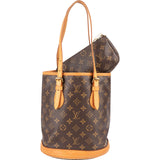Louis Vuitton Monogram Canvas Bucket PM Shoulder Bag
