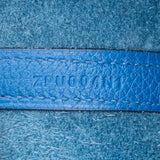 Hermès Bleu Tie Taurillon Clemence Palladium Picotin Lock 22 Handbag