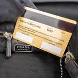 Prada Black Tessuto Nylon Triangle Shoulder Bag