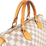 Louis Vuitton Monogram Damier Azur Speedy 30 Handbag