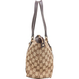 Gucci Monogram GG Canvas Abbey Tote Shoulder Bag