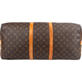 Louis Vuitton Monogram Canvas Keepall 55 Bandoulière Travel Bag