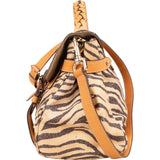 Mulberry Mixed Animal Hair Printed Calsfkin Travel Alexa Satchel Handbag