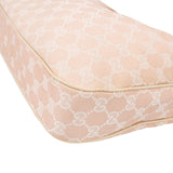 Gucci Monogram GG Canvas Pink Horsebit Web Shoulder Bag