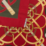 Hermès Grand Apparat Silk Carre 90 Scarf Tuch