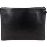 Yves Saint Laurent Grained Leather Zipped Clutch