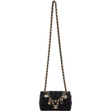 Chanel Quilted Lambskin Coco Lucky Charms Single Flap Crossbody Bag