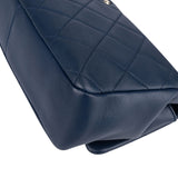 Chanel Quilted Lambskin Medium Flap Chunky Handle Crossbody Bag