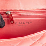 Chanel Quilted Lambskin Palladium Mini Rectangular Single Flap Crossbody Bag