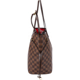 Louis Vuitton Monogram Damier Ebene Neverfull MM Shoulder Bag