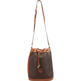 Celine Macadam Canvas Bucket Crossbody Bag