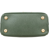 Prada Saffiano Leather Golden Floral Pelletteria Galleria Mini Handbag