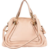 Chloé Pink Grained Leather Paraty Shoulder Bag