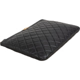 Chanel Black Quilted Lambskin Small CC Boy Clutch