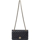 Chanel Quilted Lambskin Medium Double Flap Shoulder Bag