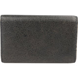 Balenciaga Grey Arena Leather Classic City Key Holder