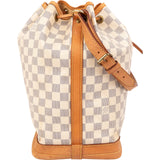 Louis Vuitton Monogram Damier Azur Canvas Sac Noé Grande Shoulder Bag