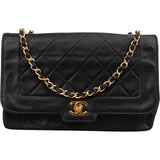 Chanel Quilted Lambskin 24K Gold Single Flap Crossbody Bag