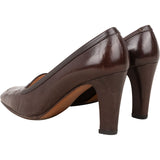 Gucci Brown Leather Vintage GG Loafer Pumps (36,5)
