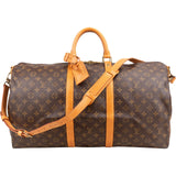 Louis Vuitton Monogram Canvas Keepall 55 Bandoulière Travel Bag