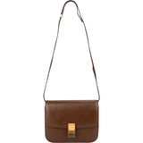 Celine Classic Brown Boxcalf Leather Medium Boc Crossbody Bag