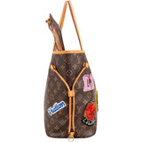 Louis Vuitton Monogram Canvas My LV World Tour Patches Neverfull MM Shoulder Bag
