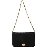 [🔄️B14 / F17] Chanel Quilted Cotton Medium Single Flap Crossbody Bag - vintageandkickz