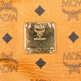 MCM Monogram Visetos Boston Travel Bag 50