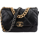 Chanel 19 Quilted Lambskin Large Single Flap Crossbody Bag