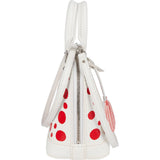 Louis Vuitton White Epi Leather x Yayoi Kusama Alma BB Handbag