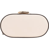 Coach Pebbled Leather Georgie Gem Vanity Case Rivets Crossbody Handbag