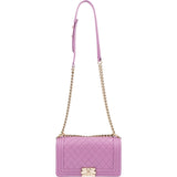Chanel Quilted Caviar Leather Medium Boy  Single Flap Crossbody Bag