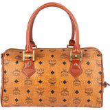 MCM Monogram Visetos Boston Handbag